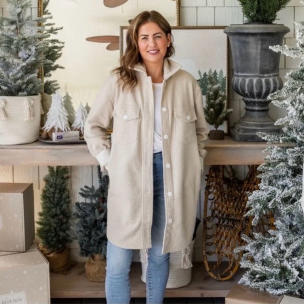 NWT Jillian Harris X Jackson Rowe Scholar Shacket Size XL